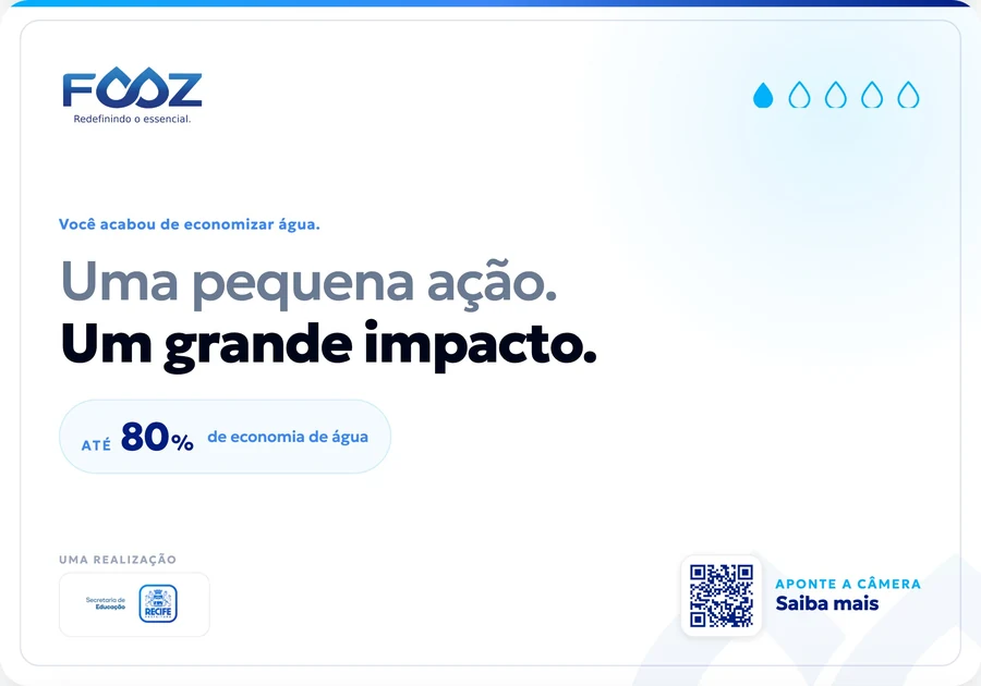 Adesivo FOOZ: uma pequena ação, um grande impacto